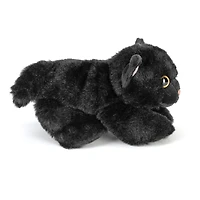 Wild Republic Hug'ems Black Cat Stuffed Animal, 7 Inches
