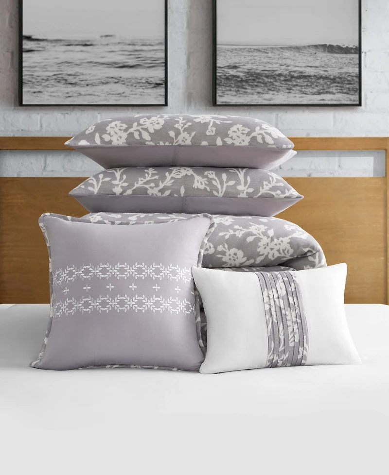 Lucky Brand Fiora Floral 5-Pc. Comforter Set, Full/Queen