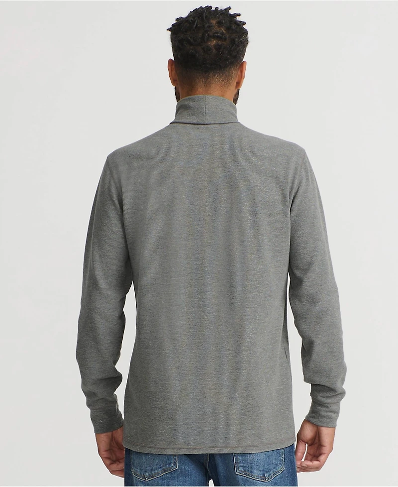 Lands' End Men's Long Sleeve Waffle Turtle Neck