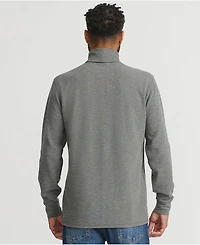 Lands' End Men's Long Sleeve Waffle Turtle Neck