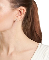 Cubic Zirconia Horseshoe Stud Earrings (1/3 ct. t.w.) in Sterling Silver