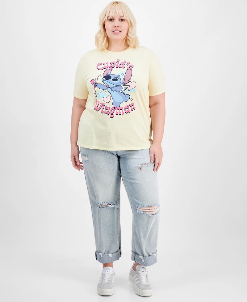 Disney Trendy Plus Size Stitch Cupid T-Shirt