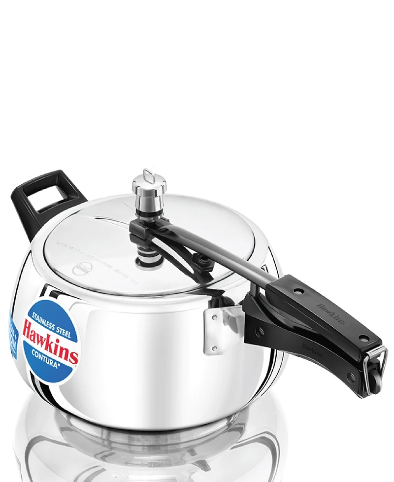 Hawkins 5 Liter Stainless Steel Contura Induction Compatible Pressure Cooker