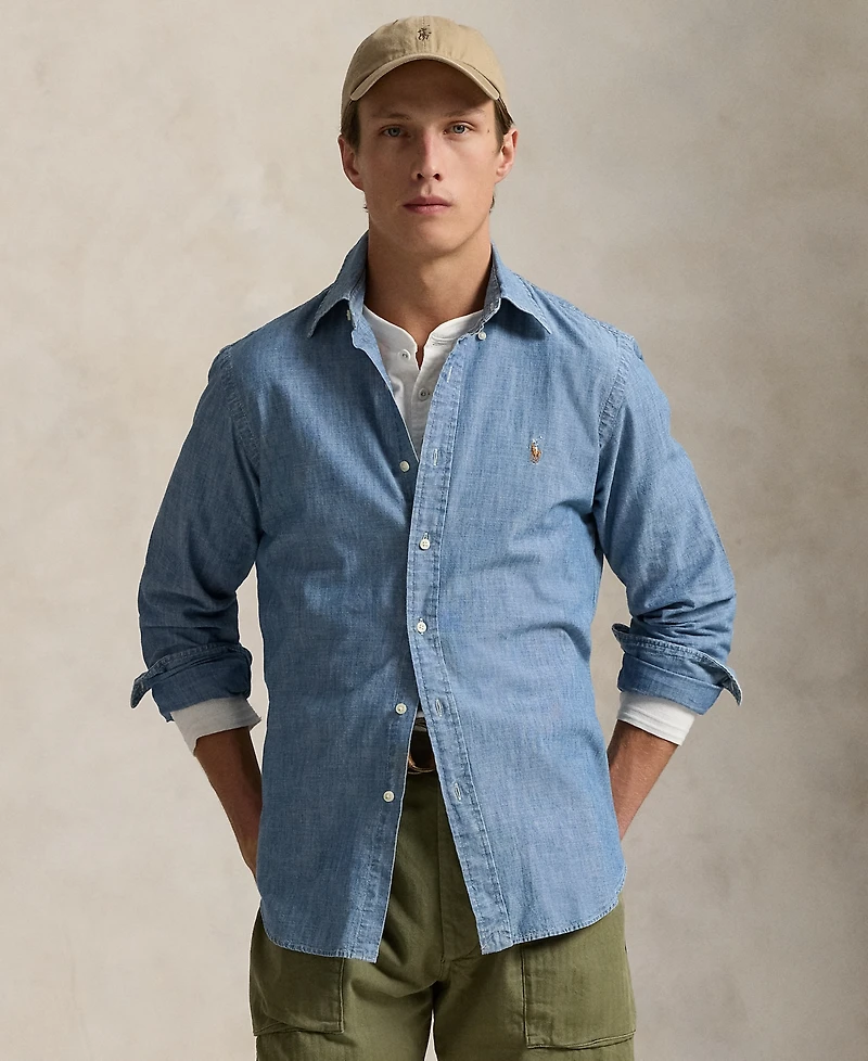 Polo Ralph Lauren Men's Classic-Fit Indigo Chambray Shirt