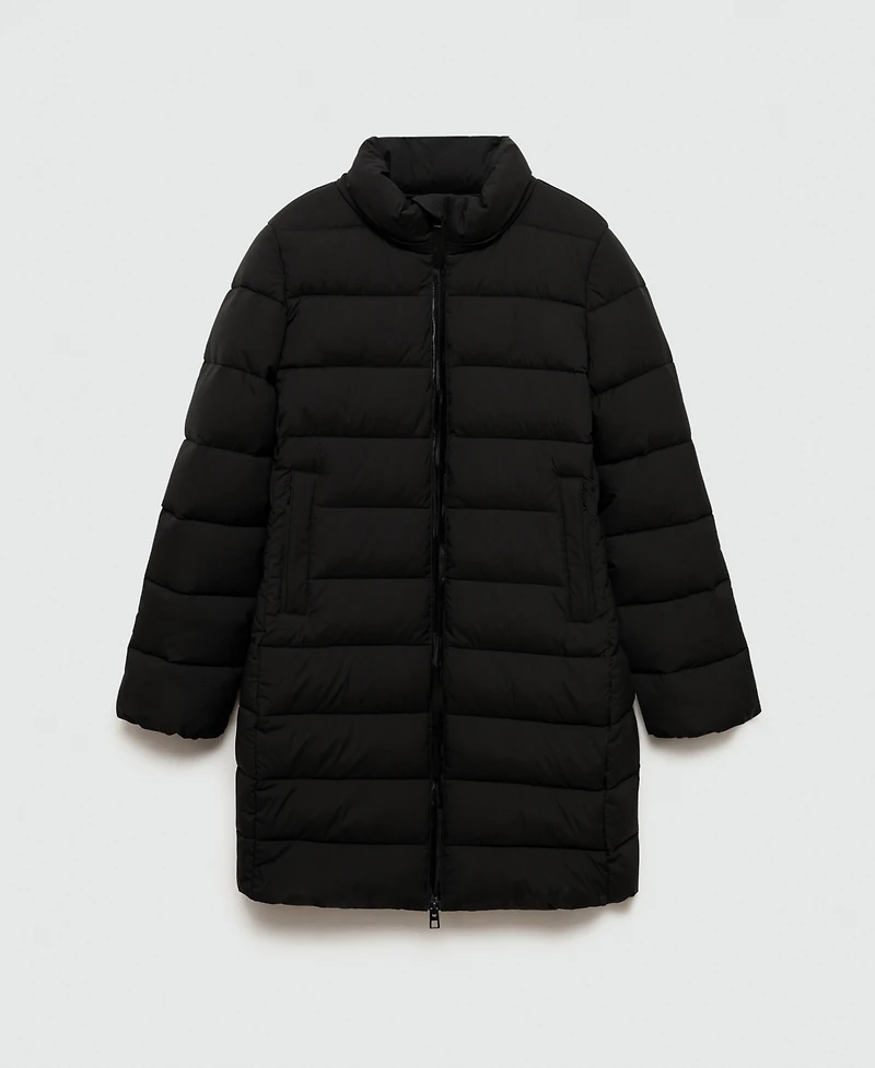 Mango Women's Hood Quilted Coat