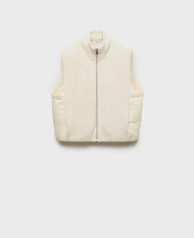Mango Women's Contrasting Knit Vest