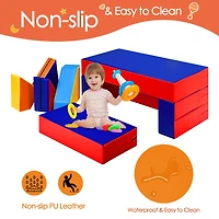 Gouun 4-in-1 Crawl Climb Foam Shapes Toddler Kids Playset