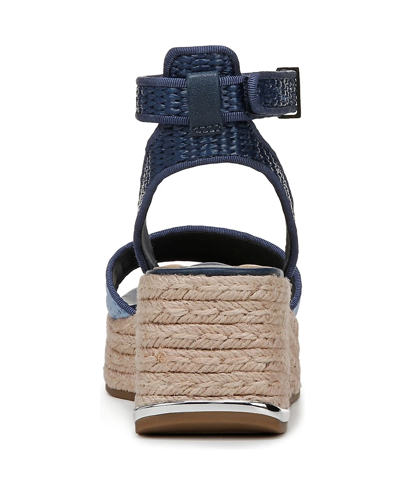 Franco Sarto Women's Tiffany Open Square Toe Espadrille Platform Sandals