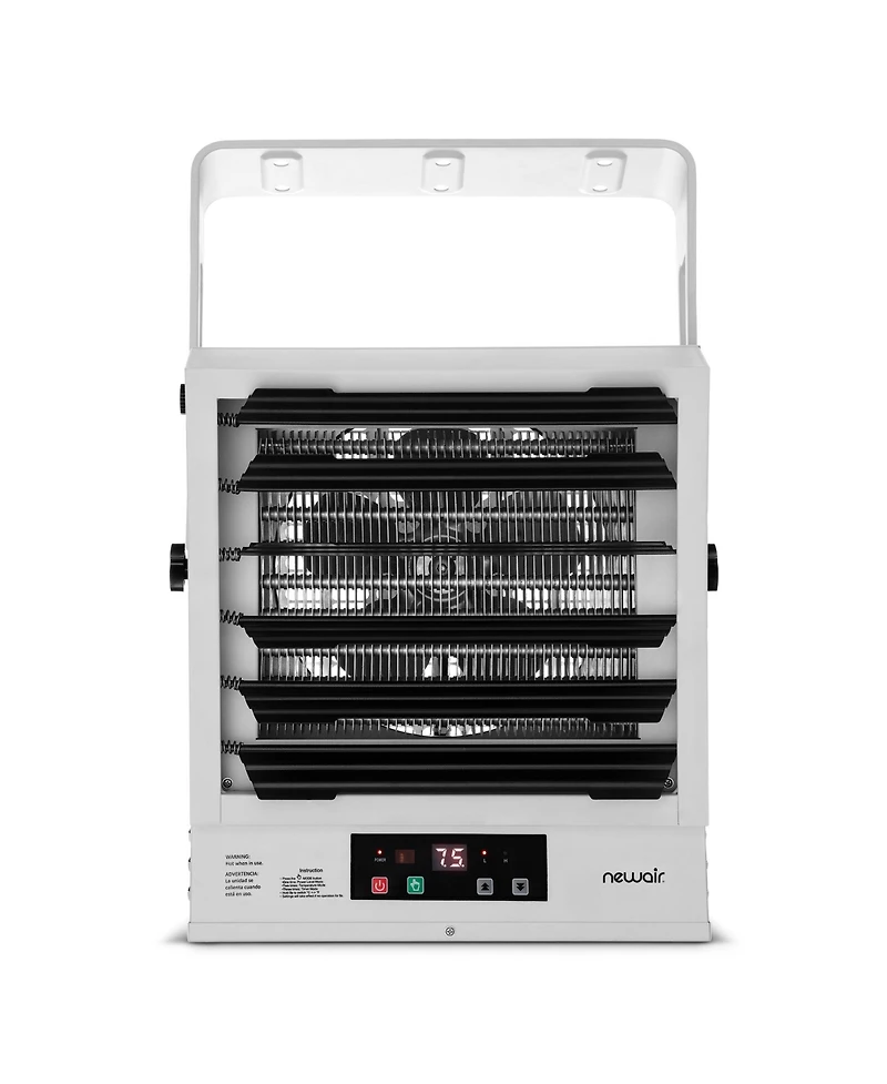Newair Hardwired 240v Electric Workshop Garage Heater 10,000W Powerful Fan-Forced Rapid Heat for Ceiling, Wall or Counter Mount,Heats up to 1605 sq.ft