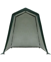 Gouun Outdoor Carport Shed with Sidewalls and Waterproof Ripstop Cover