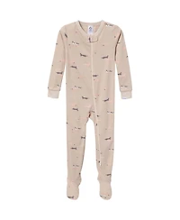Gerber Baby Gender Neutral Snug Fit Footed Pajamas, 2-Pack, Dog