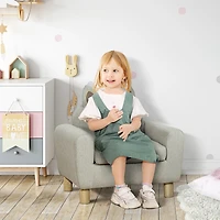 Qaba Kids Sofa Chair Seat for Toddlers with Kitten Ear Backrest Design,