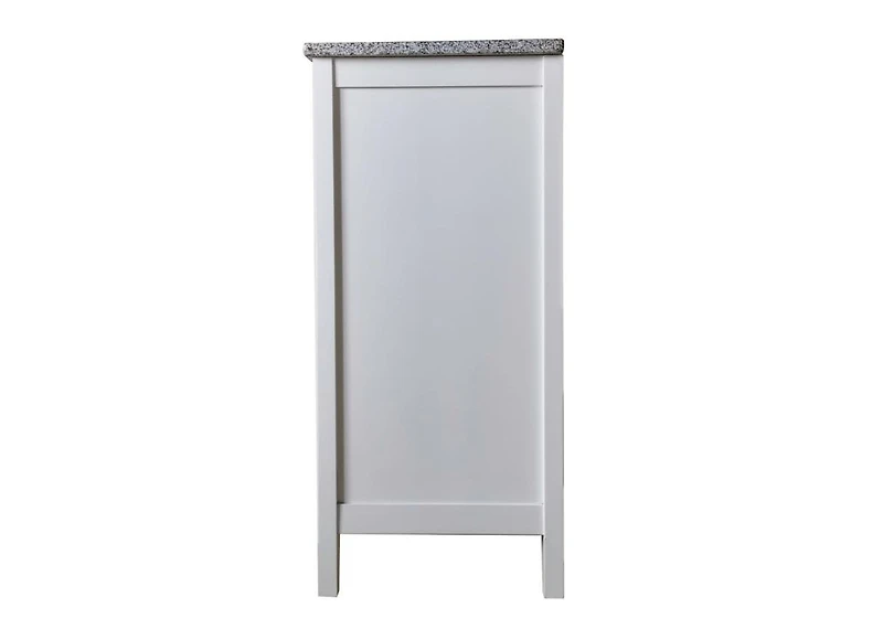 Kings Brand Furniture White With Marble Finish Buffet Display Console Table With Wine Storage