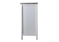 Kings Brand Furniture White With Marble Finish Buffet Display Console Table With Wine Storage