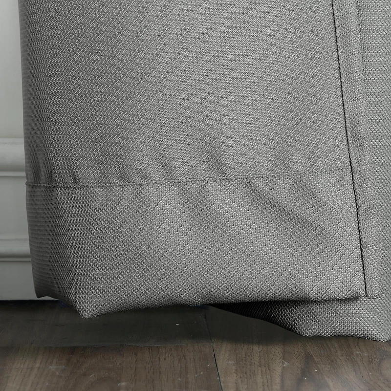 Valerie Heathered Texture Semi-Sheer Grommet Curtain Panel