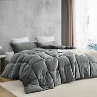 Fatter than Fat - Coma Inducer Comforter Set - Quiet Shade Gray , King