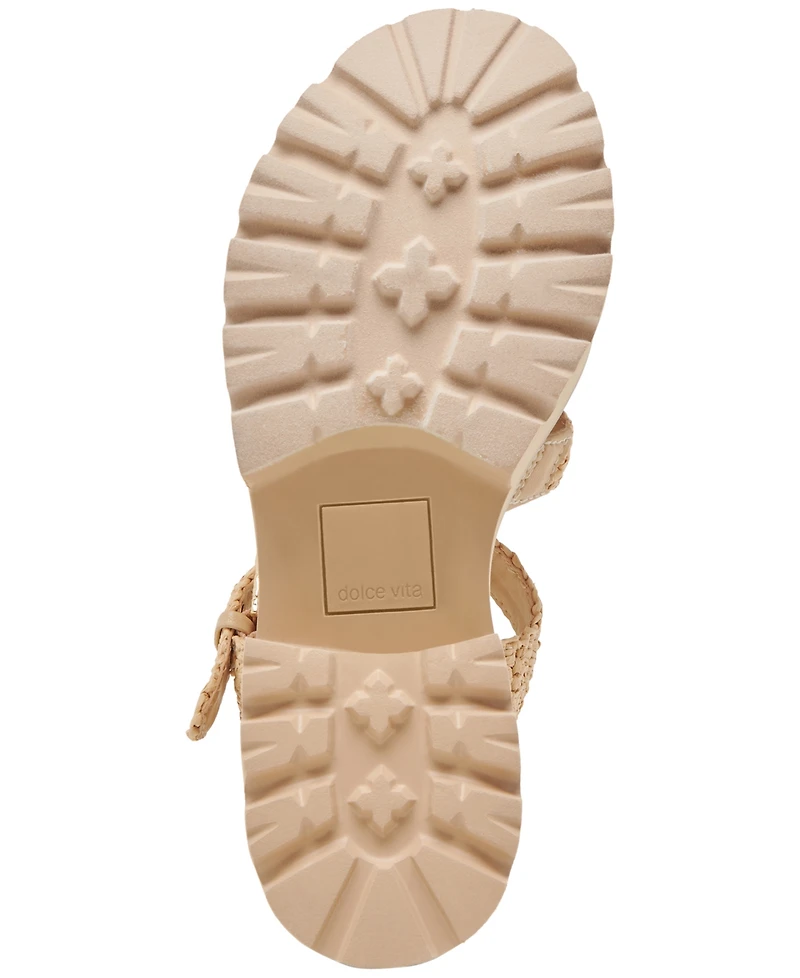 Dolce Vita Women's Latice Peep-Toe Fisherman Sandals