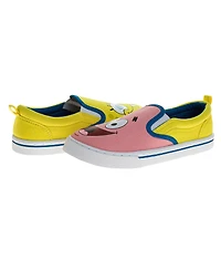 Nickelodeon Little and Big Kids Slip On Low Top Canvas Sneakers