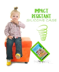 Contixo 7" V8-2 Kids Android 11 Bluetooth Wi-Fi Pro Hd Tablet 32GB Featuring 50 Disney eBooks with 2MP Dual Camera Toddler Child Proof Case