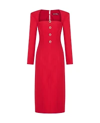 Nocturne Women's Square Neck Midi Dress