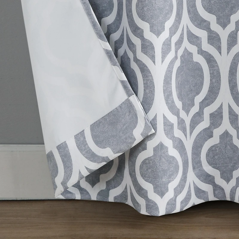 Eldon Trellis Print Blackout Grommet Curtain Panel