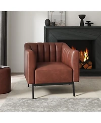 Hulala Home Benjamin Industry 30" Wide Chair with Solid Back