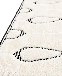 Bayshore Home Textured Tones Drops 7'10"x10' Area Rug