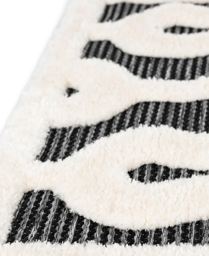 Bayshore Home Textured Tones Drops 9'x12' Area Rug