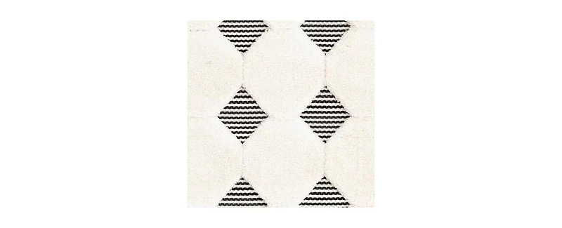 Bayshore Home Textured Tones Diamonds 5'3"x8' Area Rug