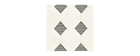 Bayshore Home Textured Tones Diamonds 5'3"x8' Area Rug