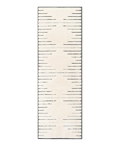 Bayshore Home Textured Tones Strings 2'7"x8' Runner Area Rug