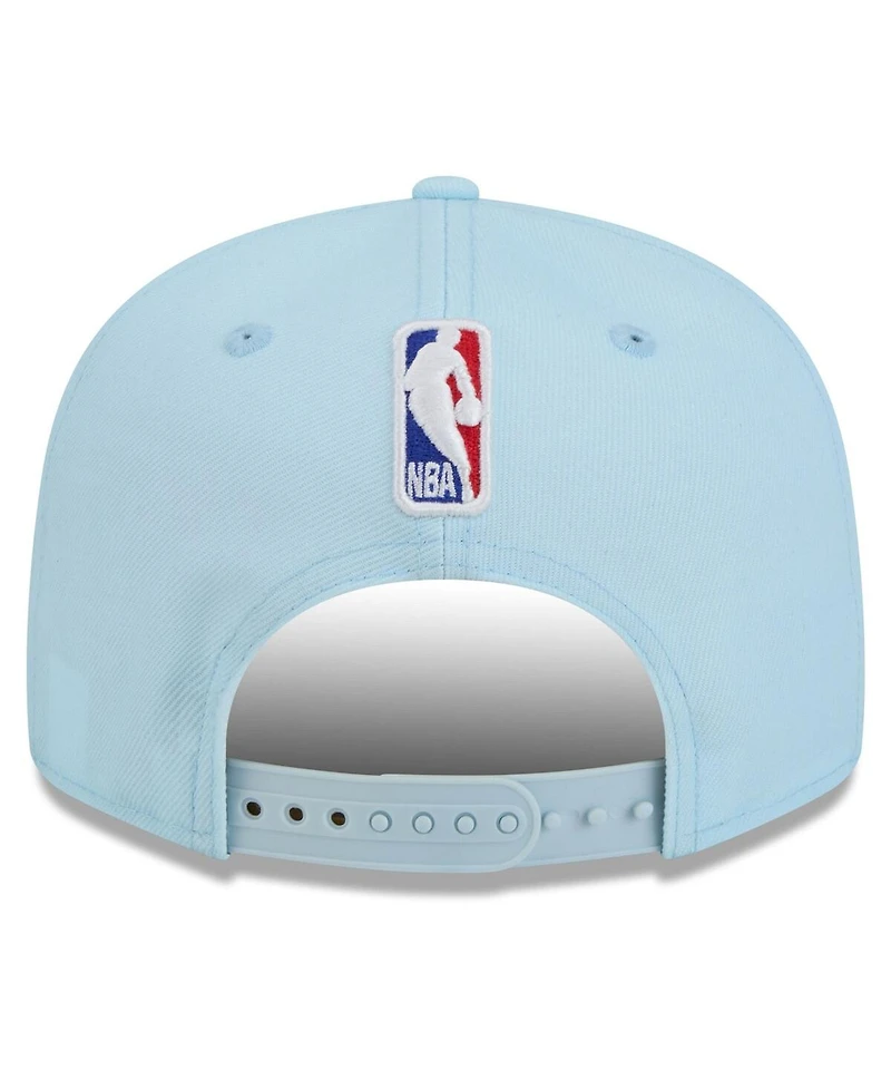 New Era Men's Light Blue San Antonio Spurs 2024/25 City Edition Alternate 9FIFTY Snapback Hat