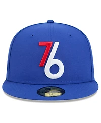 New Era Men's Royal Philadelphia 76ers 2024/25 City Edition Alternate 59FIFTY Fitted Hat