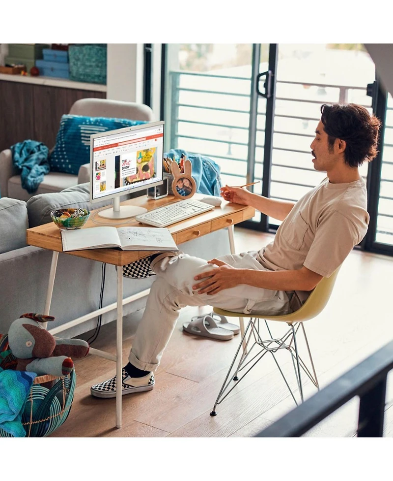 Hp Essential 21.5" Daily All-in-One Intel Celeron J4025 4GB Ram Intel Uhd Graphics 128GB Ssd Storage Windows 11 Home Fhd 60Hz