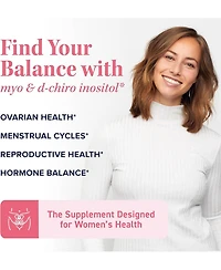 Myo-Inositol & D-Chiro Inositol for Hormone Balance for Women | Microbeadlet Technology to Regulate Menstrual Cycle & Support Ovarian Health | Myo Ino