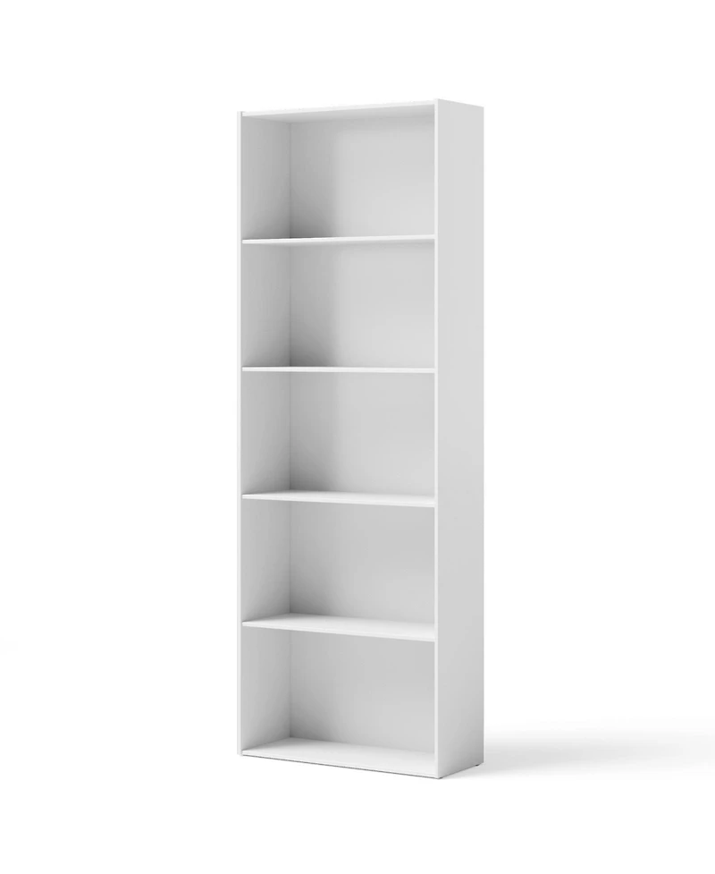 Gouun 5-Shelf Storage Bookcase Modern Multi-Functional Display Cabinet