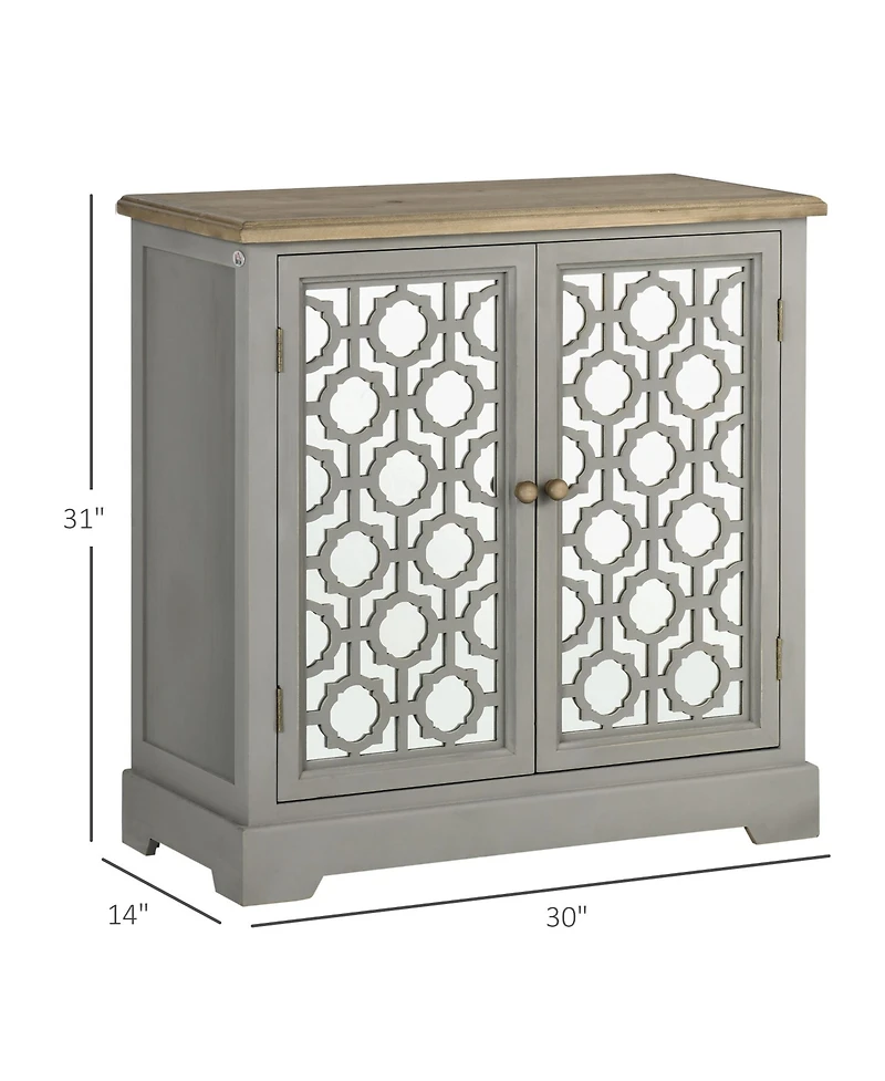 Homcom Farmhouse Storage Cabinet, Sideboard Buffet Cabinet,