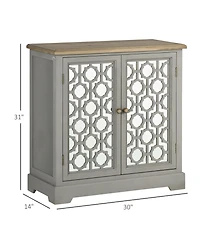 Homcom Farmhouse Storage Cabinet, Sideboard Buffet Cabinet,