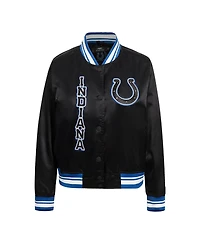 Pro Standard Women's Black Indianapolis Colts Indiana Nights Bomber Jacket