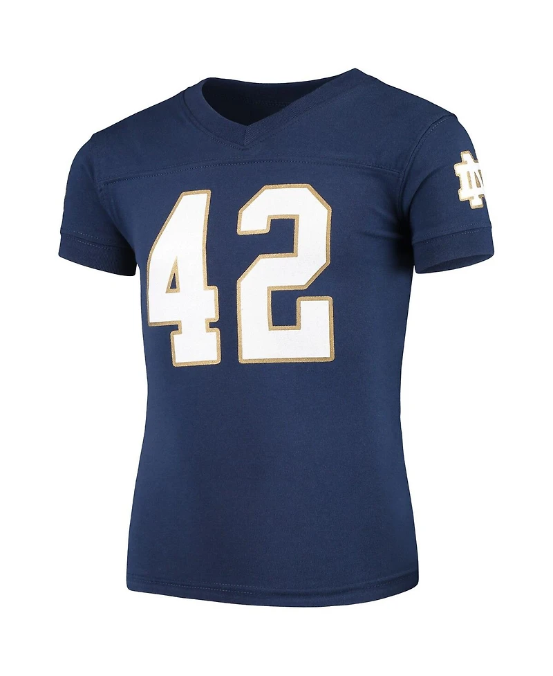 Wes & Willy Notre Dame Fighting Irish Big Boys and Girls Pajama Set - Navy Blue