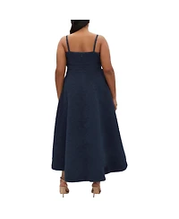 City Chic Plus Tiffany Hi Low Maxi Dress