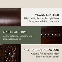 Maven Lane Pullman Wooden Swivel Stool, Dark Walnut w/ Leather, Set of 4