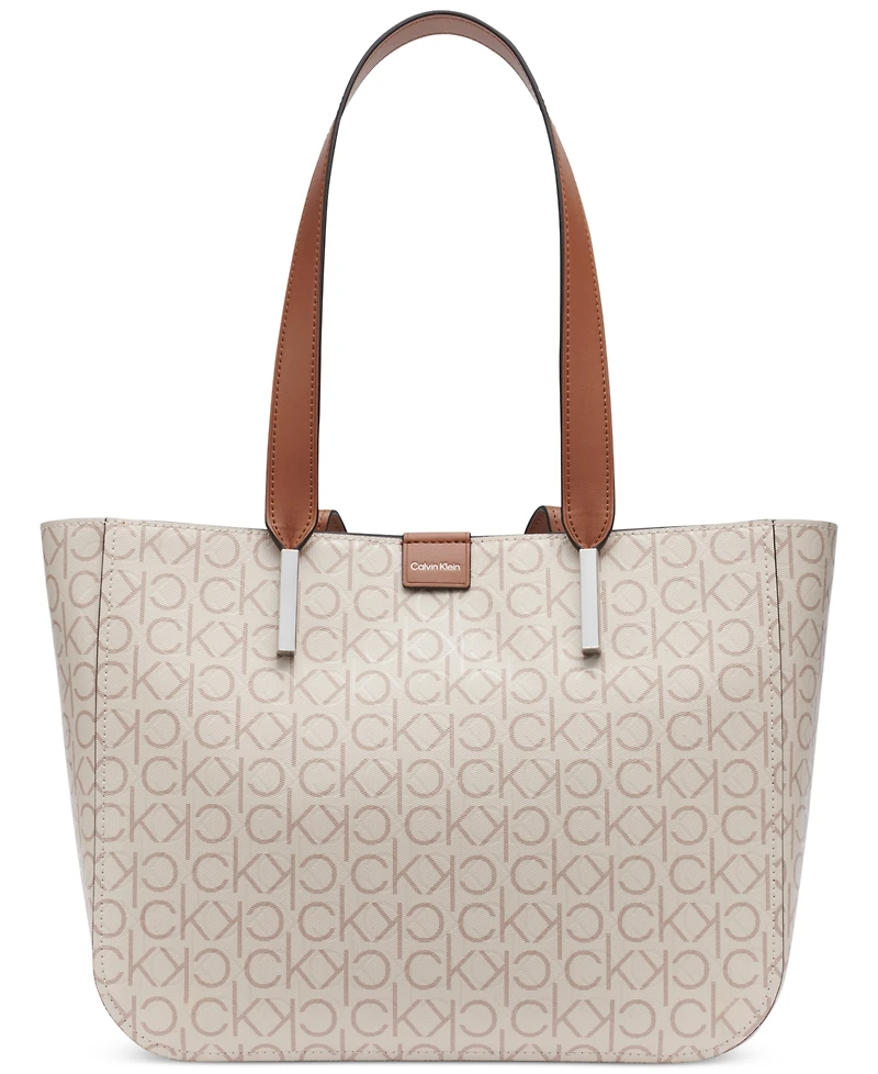 Calvin Klein Audrey Signature Medium Tote Bag
