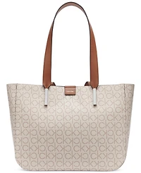 Calvin Klein Audrey Signature Medium Tote Bag