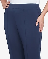 Ruby Rd. Plus Solid Scuba Knit Pleated Pant