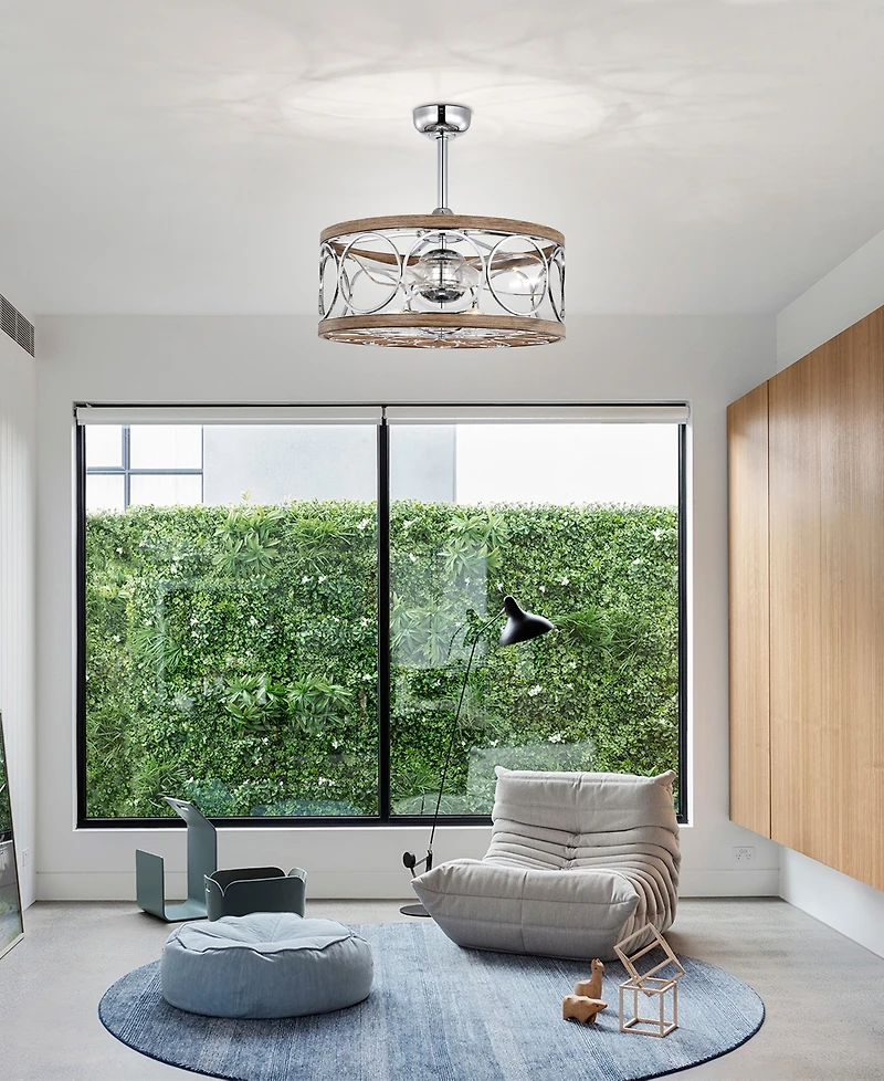 Home Accessories 24.4" Ofelia Indoor Ceiling Fan with Light Kit and Remote