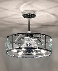 Home Accessories 24.8" Dalya 6-Light Indoor Ceiling Fan with Light Kit and Remote