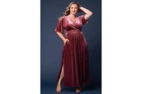 Kiyonna Plus Verona Velvet Evening Gown