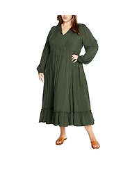 City Chic Plus Alena Maxi Dress