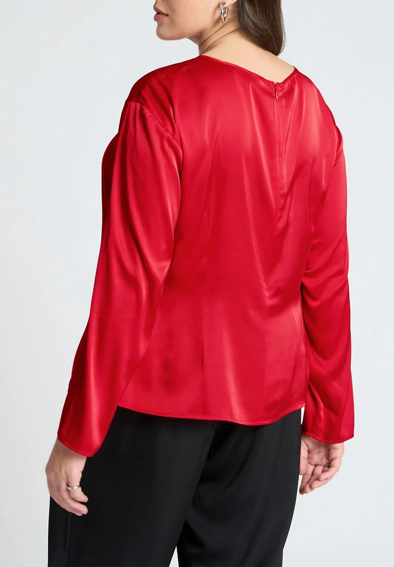 Eloquii Women's Shirred Body Top